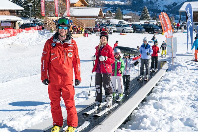 1 Day Beginner Ski Package from Interlaken - Getting fitted with skis, boots, and a helmet