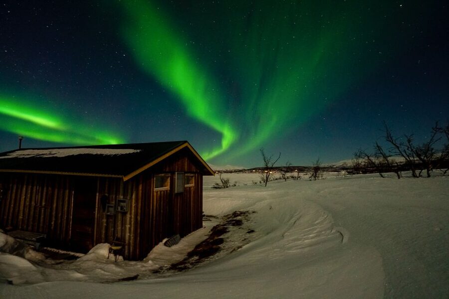 Abisko: Aurora Snowshoeing - A Winter Night Beyond Abisko’s Village Lights