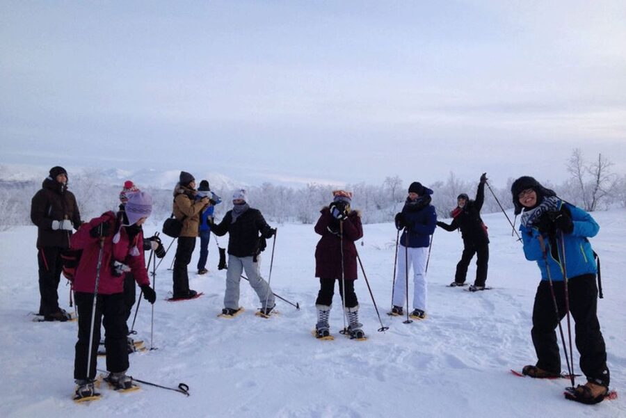 Abisko: Wilderness Snowshoe Hike - Meeting at Karvens väg 18
