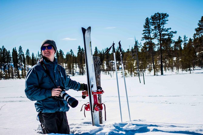 Backcountry skiing adventure - Skiing through Lapland’s snowy scenery