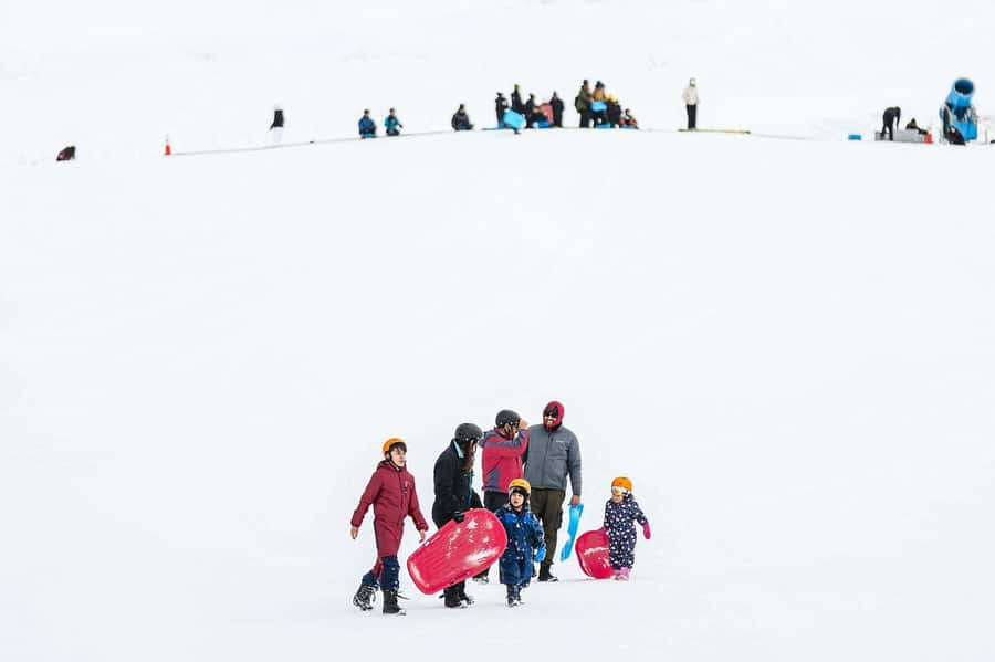 Farellones Park Tour: Snow Adventures - The canopy and chairlift add height to the day