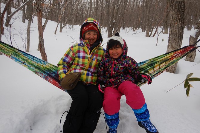 First snow play & snowshoe - Snow play adds more than a standard winter walk