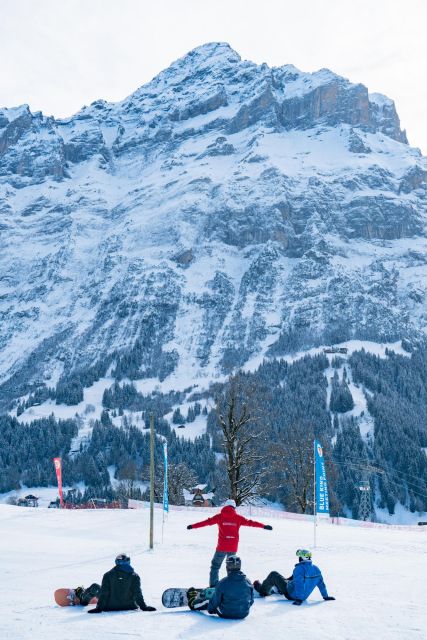 From Interlaken: Afternoon Beginners Snowboarding Lesson - The Eiger views are part of the value