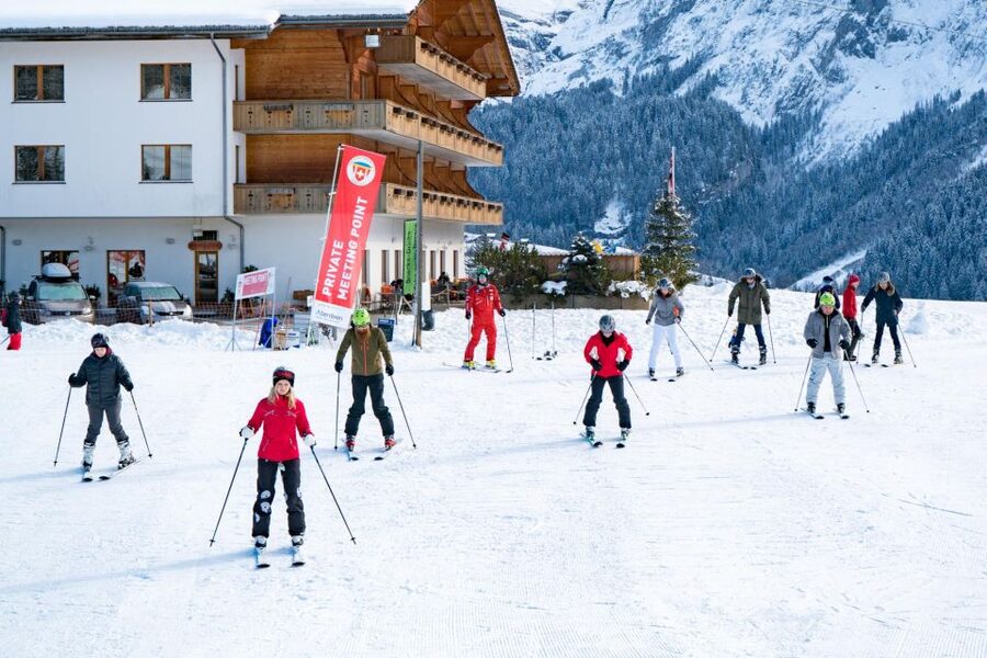 From Interlaken: Afternoon Ski Experience for Beginners - The Eiger view is part of the experience