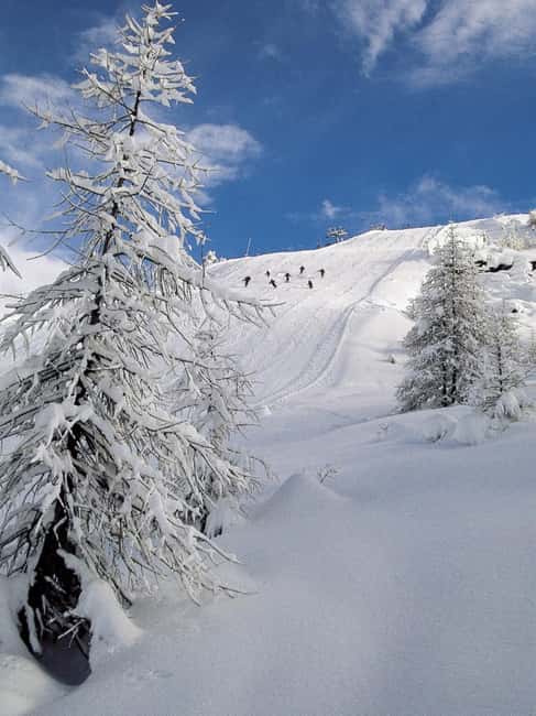 From Milan: Valmalenco 1-day Ski Pass with Train and Shuttle - A ski day that begins on the train
