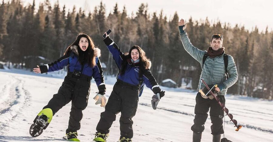 From Rovaniemi: Snowshoeing and Ice Fishing Tour - What the strongest guide experiences add