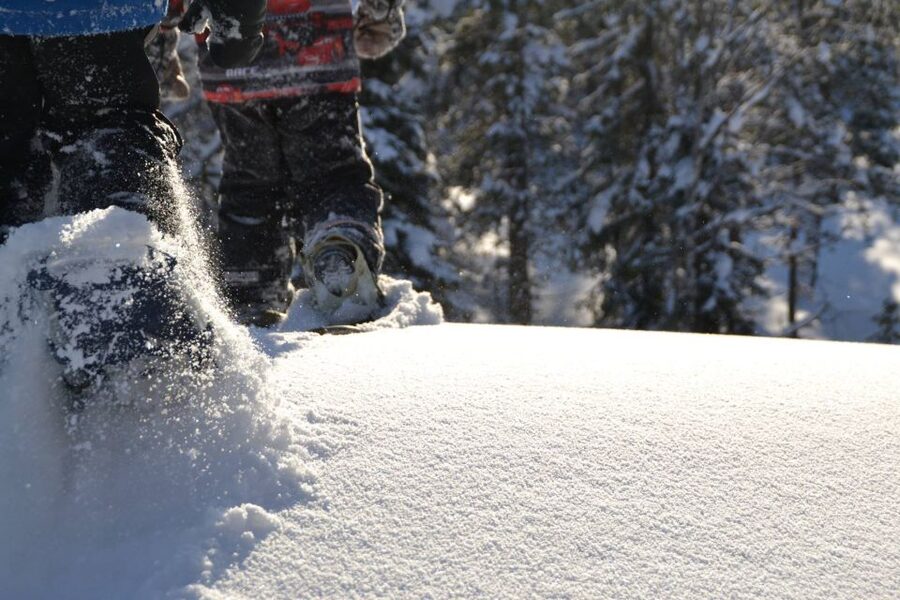 From Ruka: Snowshoeing in Oulanka National Park - Myllykoski mill and the sound of rushing water
