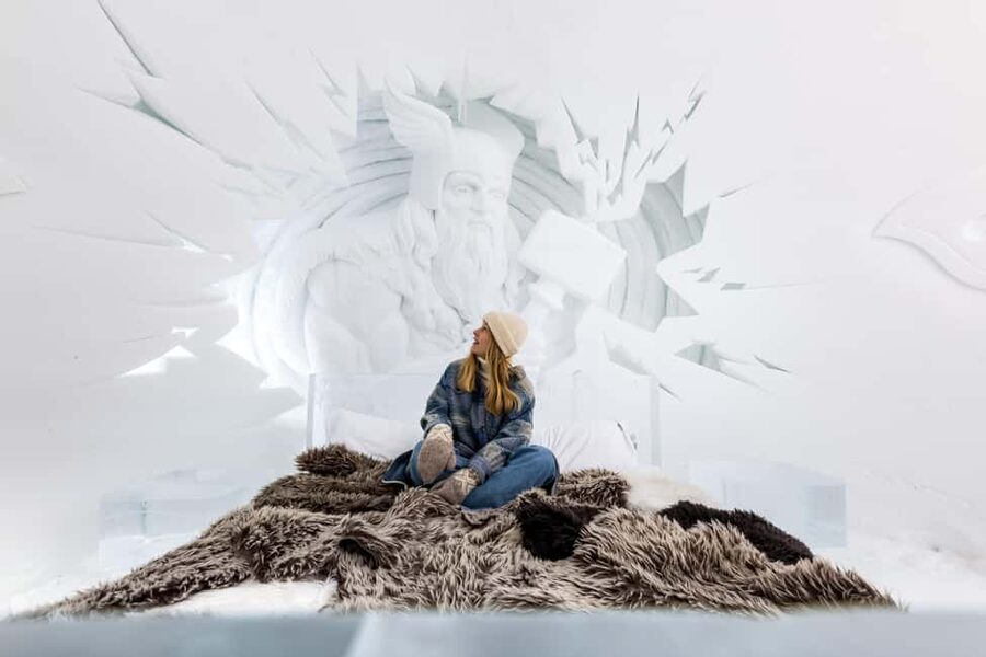 From Tromsø: Ice Domes Snow Park and Wilderness Experience - Inside the Tromsø Ice Domes Snow Park