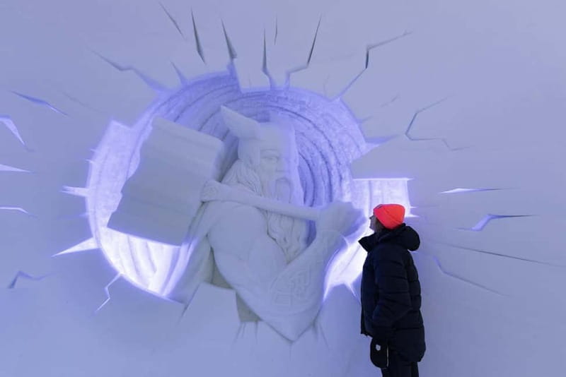 From Tromsø: Snowmobiling at Camp Tamok & Snow Park Visit - Inside Tromsø Ice Domes Snow Park