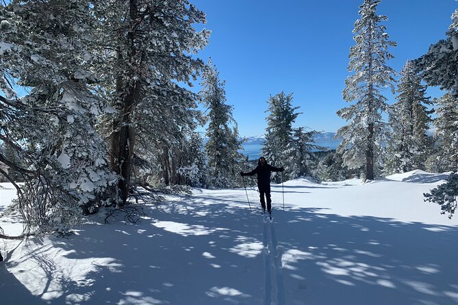 Guided Cross Country Skiing at Lake Tahoe - Following a Groomed Trail at Lake Tahoe