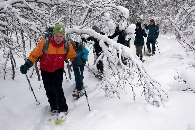 Guided Snowshoe Walk on Tromsoya Island in Tromso - A simple Arctic outing from central Tromsø