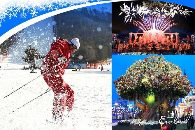 Jisan Forest Ski Resort and Everland 1 Day Tour - One Winter Day, Two Very Different South Korean Attractions
