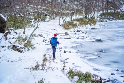 Lake Tachibana: Snowshoe to a frozen lake!