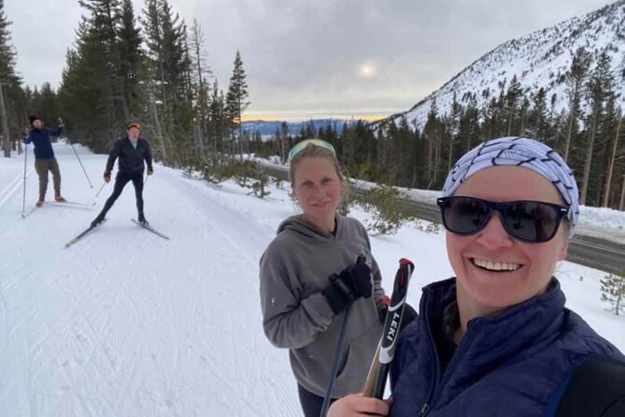 Lake Tahoe: Guided Cross Country Skiing Tour - Learning the equipment before the trail