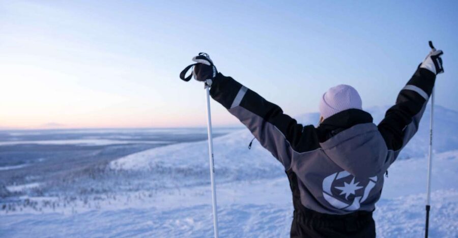 Levi: Backcountry Skiing Adventure - Finding photo stops in Arctic nature