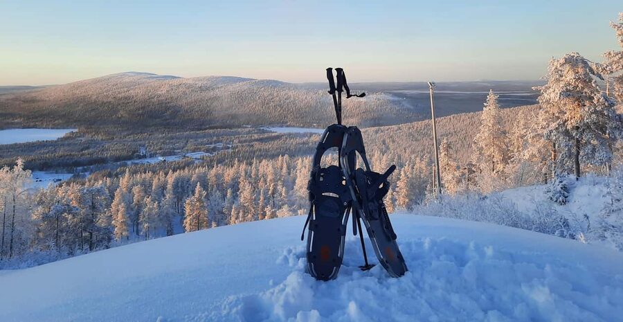 Levi: Gentle Snowshoe Walk in Winter Wilderness - Learning to walk on snowshoes