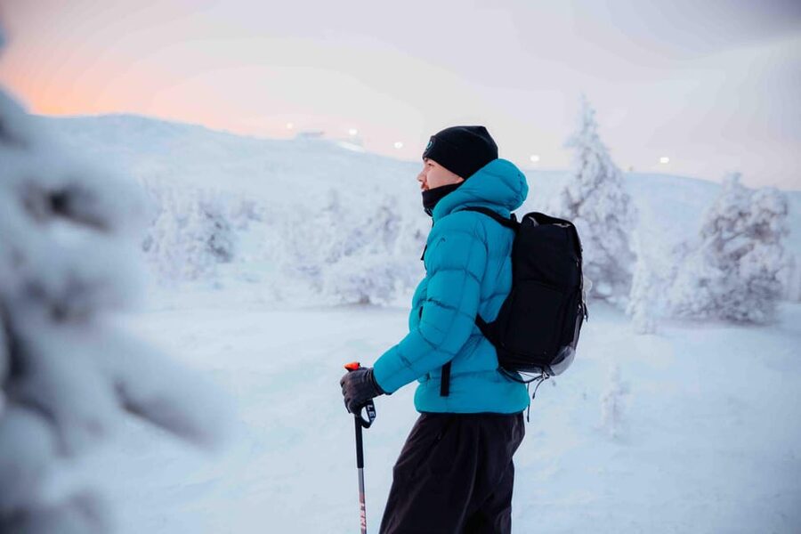Levi: Guided Snowshoeing Adventure - Forests, frozen lakes, and snowy hills