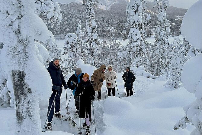 Levi: Lakeside forest snowshoeing - Gear, clothing, and comfort in Lapland