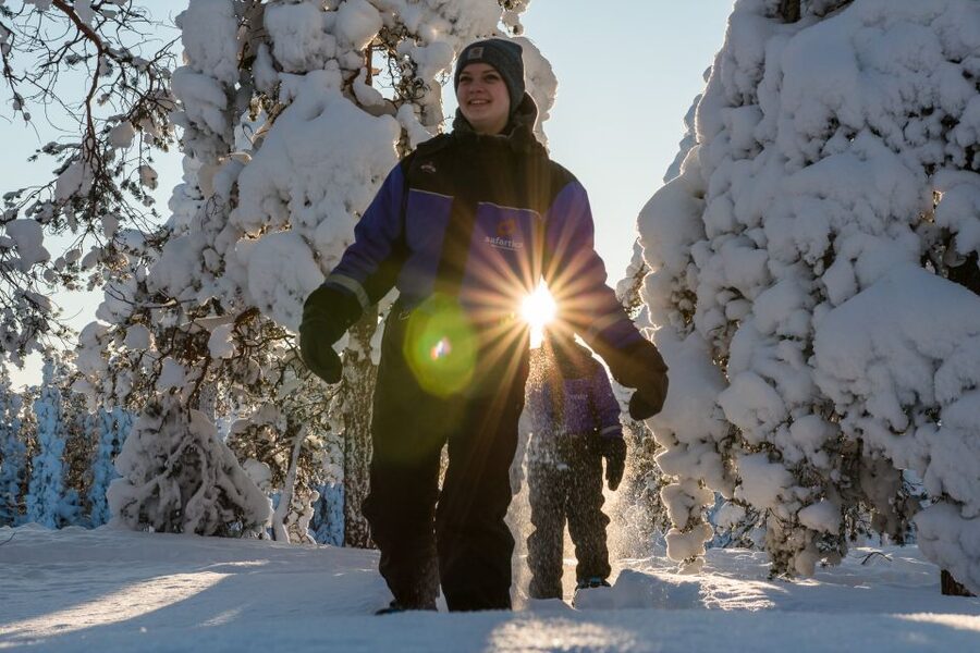 Levi: Scenic Levi Snowshoe Trip - How much walking you really get in two hours