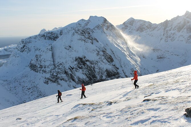 Lofoten Islands: Guided Snowshoeing Tour - Uphill version - Views, frozen water, and the reward of height