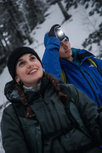 Milky Way: night snowshoe hike with a typical dinner in a mountain hut - Sunset in Bousson, then a quiet trail into the Thures Valley