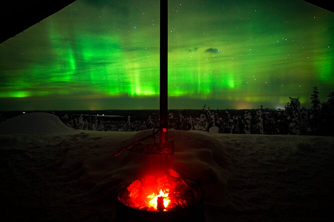 Night Snowshoeing Adventure under the Northern Lights - Searching the sky for Northern Lights