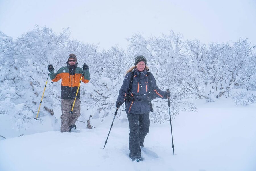 Noboribetsu: Orofure Pass Snowshoeing Tour - Reaching the ridgeline and the snow monsters