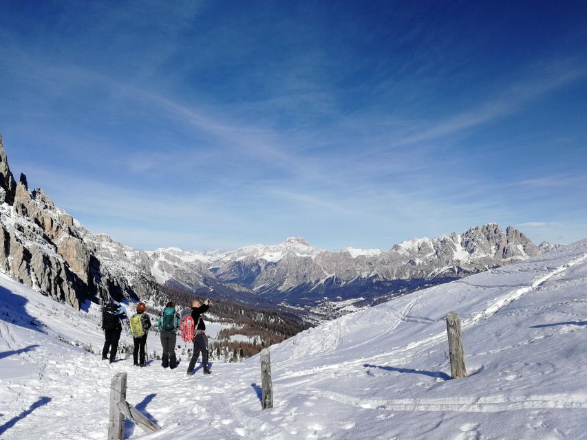 One day hike with snowshoes to discover Dolomites - The return as daylight fades