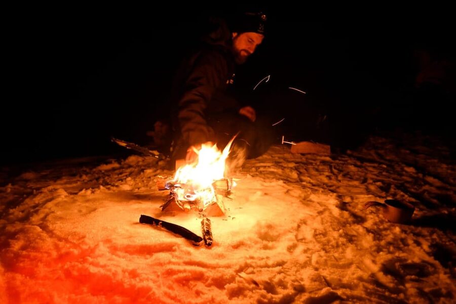 Oslo: Snowshoeing in the Forest with Norwegian BBQ - The fire stop and Norwegian BBQ