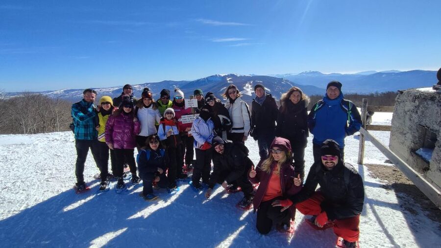 Potenza: Guided Mountain Walking Tour with Snowshoes - Crossing the snowy beech woods