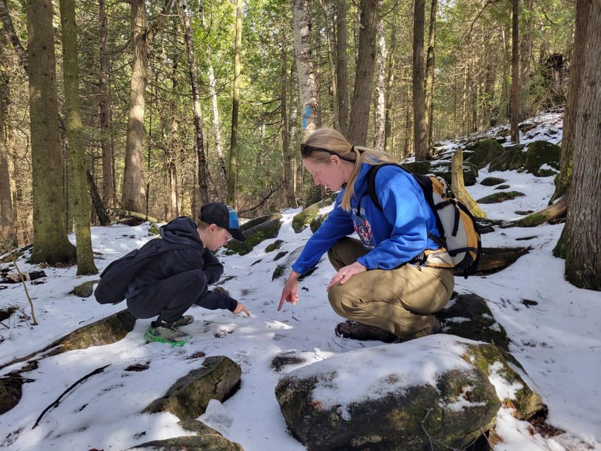 Private Nottawasaga Bluffs Caves Snowshoe-Creemore/Collingwd - The Beaver Valley lookout and hot chocolate