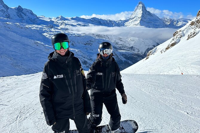 Private Snowboarding Lessons - 3 Hours Zermatt - The Matterhorn setting without a sightseeing schedule