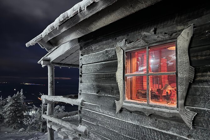 Private: Snowshoeing to Santa's Cabin in Levi - Reaching the top of Levi Ski Resort