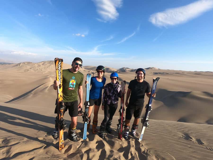 Pro Sanboarding or skiing in Huacachina from Lima - Day trip - Sunset on the Ica desert
