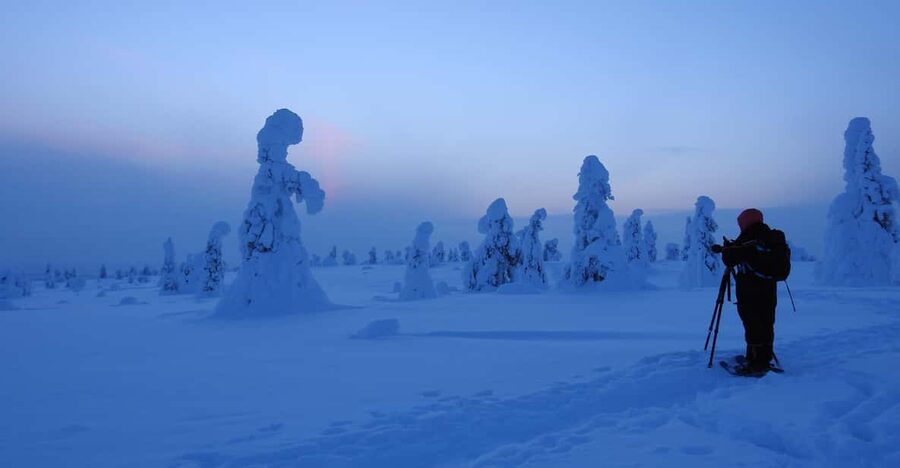 Riisitunturi National Park Snowshoe Experience - Starting at the parking lot