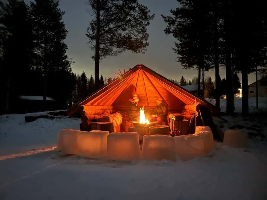 Rovaniemi: Nighttime Ski Adventure ending with Campfire - Across frozen swamps and onto Lake Norvajärvi