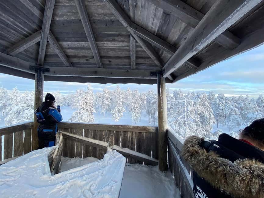 Rovaniemi: Small-Group Snowshoe Tour at Vikaköngäs & BBQ - Pickup in a heated 4×4 van