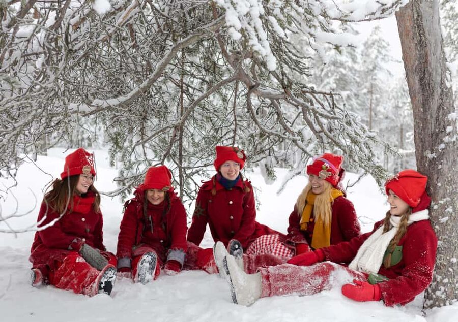 Rovaniemi: Snowshoe walk with Santa's cheerful Elf - Warming up with drinks and gingerbread