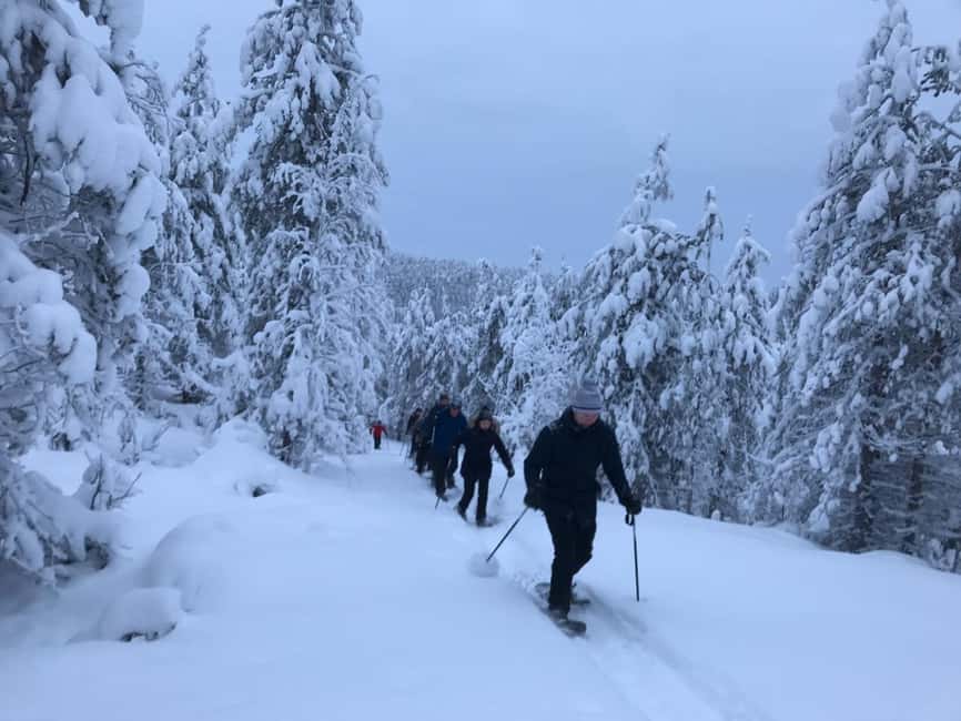Ruka: Pyhävaara Snowshoeing Tour - Getting Fitted With Snowshoes and Winter Clothing