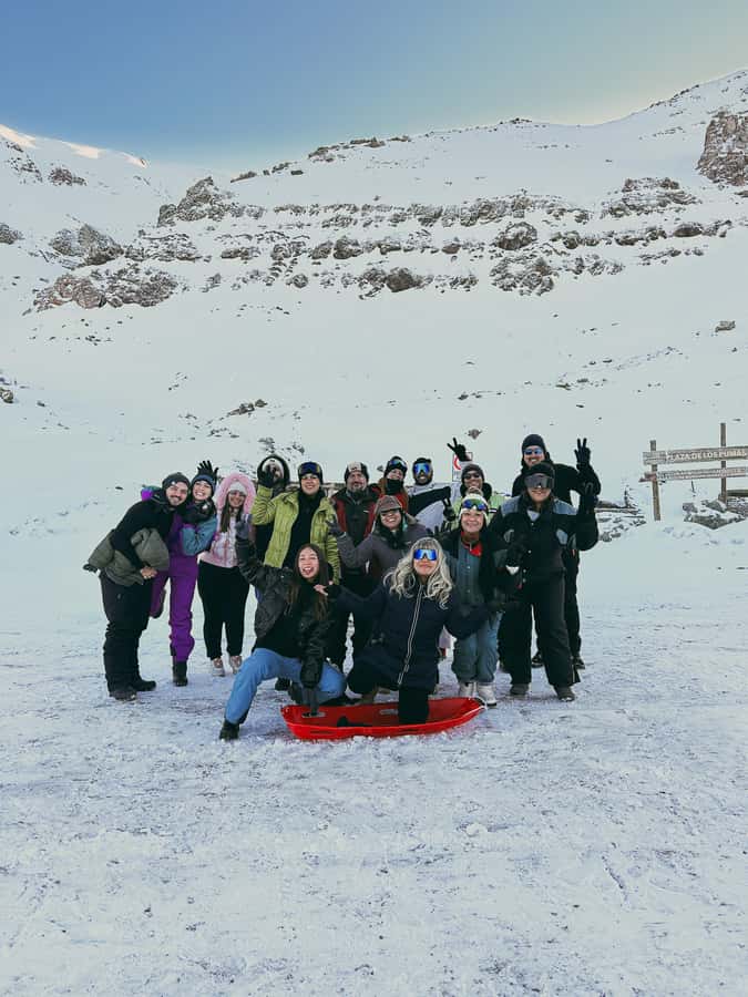 Santiago: Panoramic Snow Tour in Farellones Region. - Mirador Lomas del Viento and the first big view