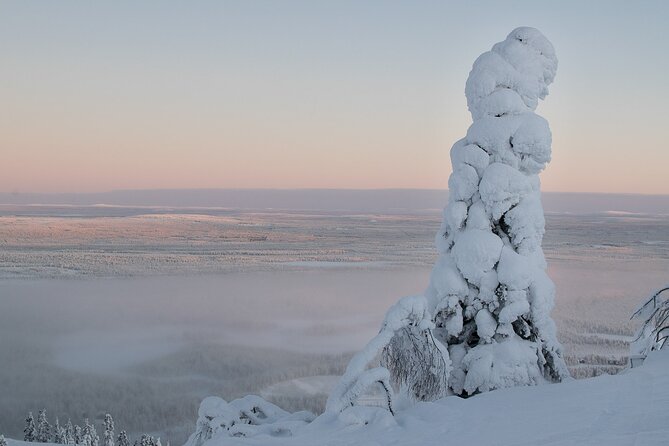 Scenic Snowshoeing on the Top of Pyhä Fell - Riding the PyhäExpress to the summit