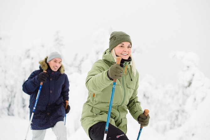 Scenic Snowshoeing on the Top of Pyhä Fell - Learning the basics before the trail