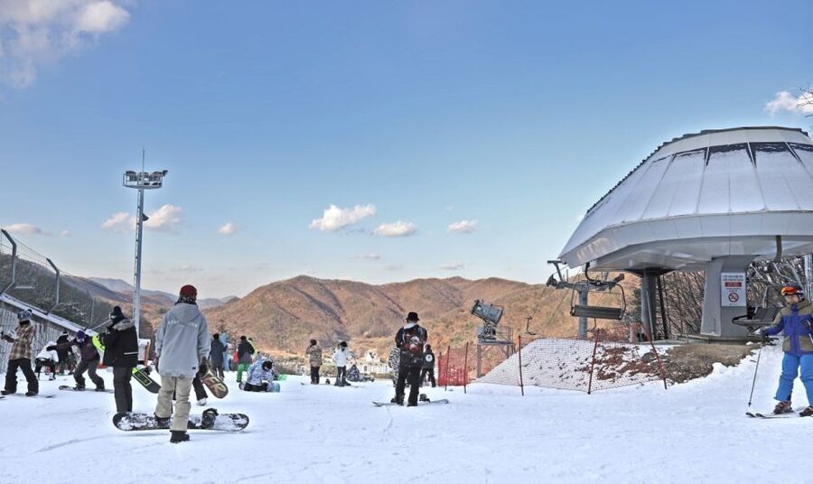 Seoul: Jisan Forest Winter Ski Day Tour with Basic Lesson - Free time for skiing, photos, or a warm drink