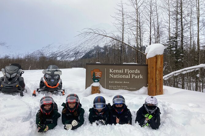 Snowmobile and Snowshoe Dual Adventure in Kenai Fjords NP - The snowmobile ride into the park