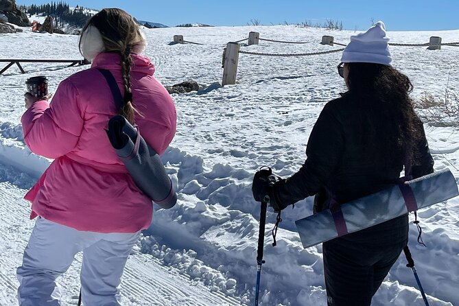 Snowshoe and Snowga (snow yoga) in Park City's Winter Wonderland - Private attention changes the experience