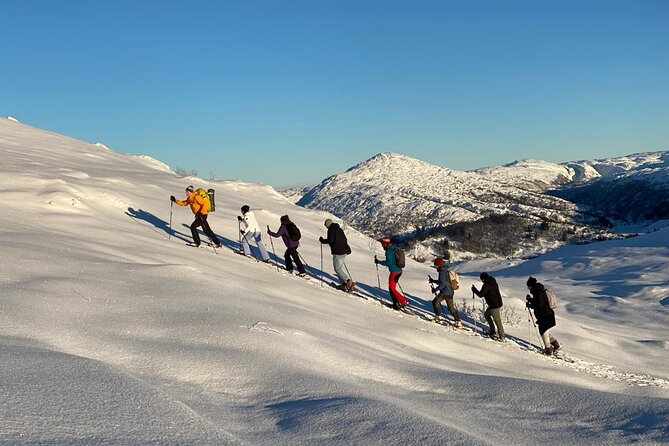 Snowshoe hiking in Bergen - Public tour - From Strandkaien to the snow at Gullbotn