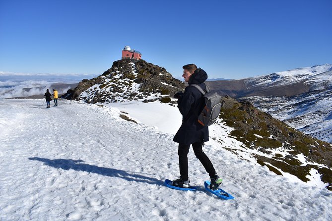 Snowshoe hiking in Sierra Nevada (Granada) - Looking toward Pico del Veleta