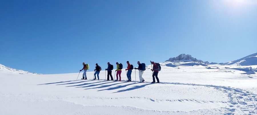 Snowshoe tour Ifen/Gottesacker Allgäu Kleinwalsertal - Why the Gottesacker Plateau is worth the effort