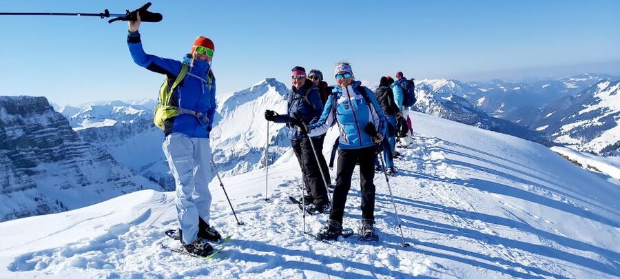 Snowshoe tour Ifen/Gottesacker Allgäu Kleinwalsertal - A four-and-a-half-hour winter outing