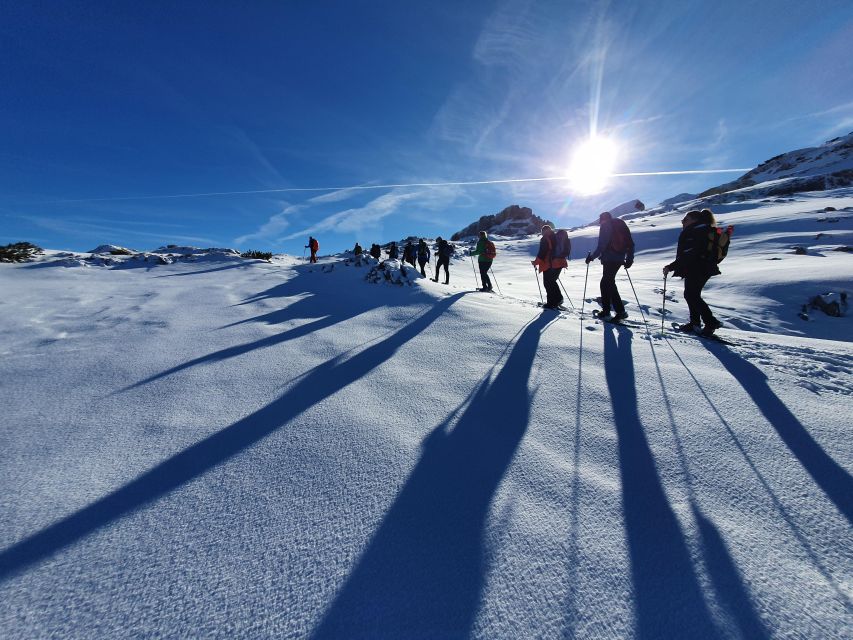 Snowshoe tour Ifen/Gottesacker Allgäu Kleinwalsertal - Learning to walk on snowshoes